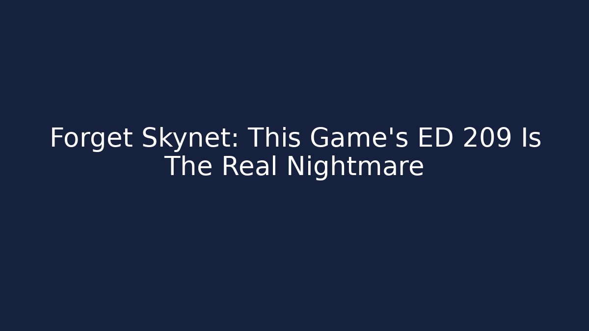 Forget Skynet: This Game's ED 209 Is The Real Nightmare