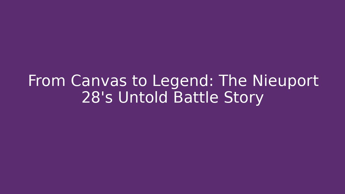 From Canvas to Legend: The Nieuport 28's Untold Battle Story