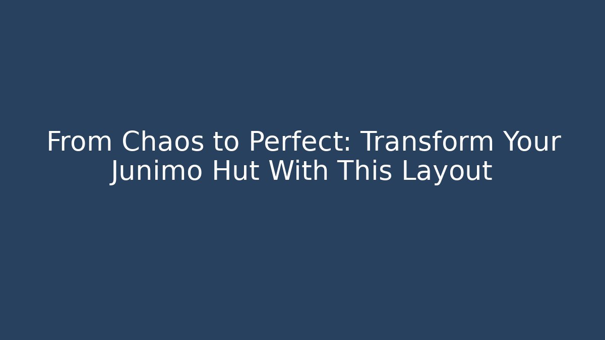 From Chaos to Perfect: Transform Your Junimo Hut With This Layout