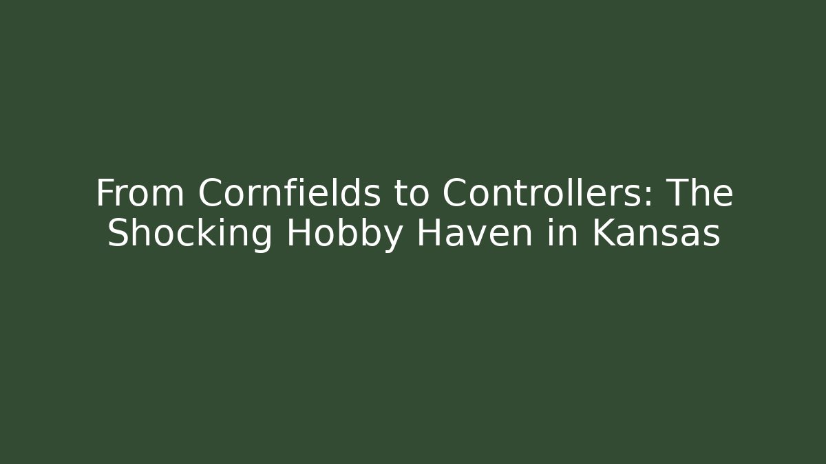 From Cornfields to Controllers: The Shocking Hobby Haven in Kansas