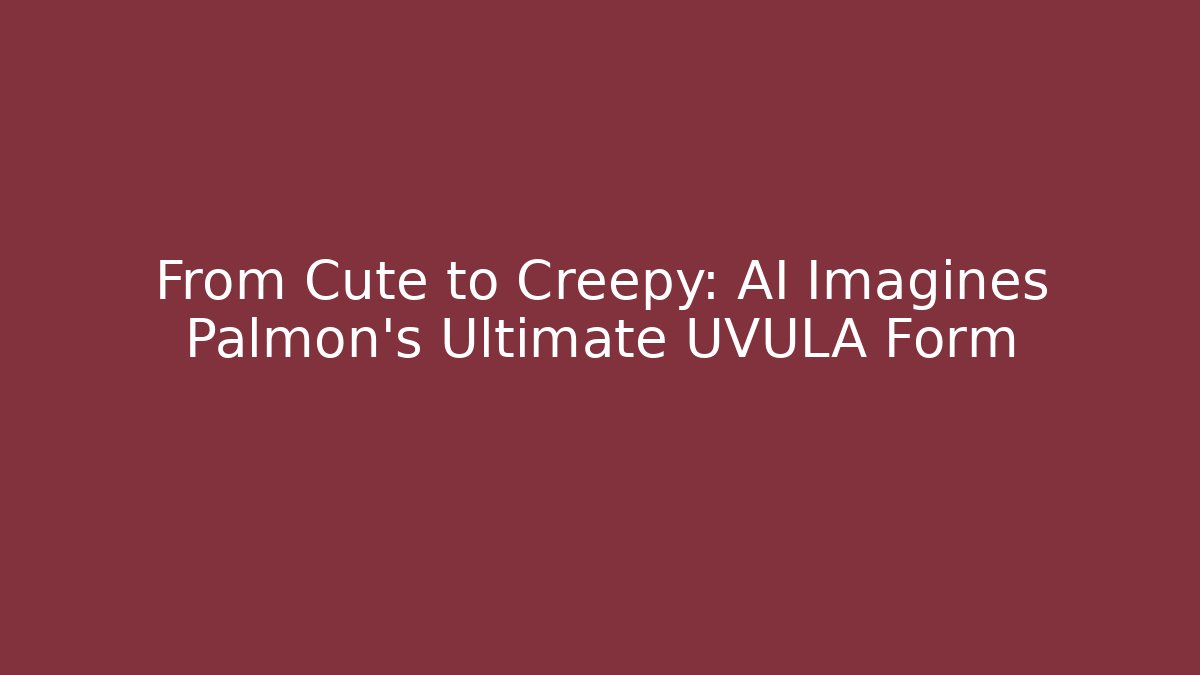 From Cute to Creepy: AI Imagines Palmon's Ultimate UVULA Form