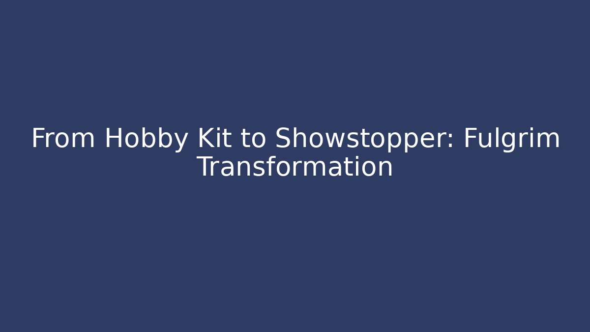 From Hobby Kit to Showstopper: Fulgrim Transformation