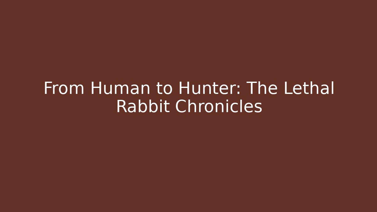 From Human to Hunter: The Lethal Rabbit Chronicles