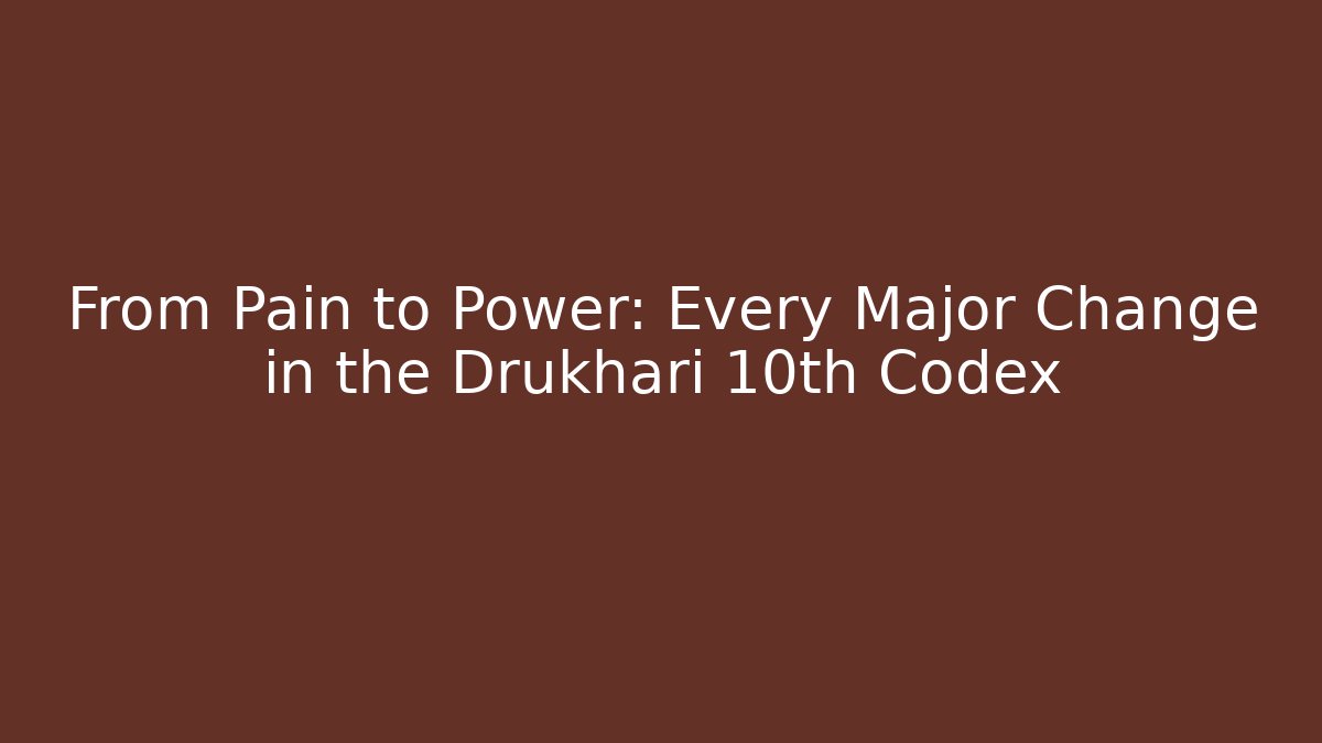From Pain to Power: Every Major Change in the Drukhari 10th Codex