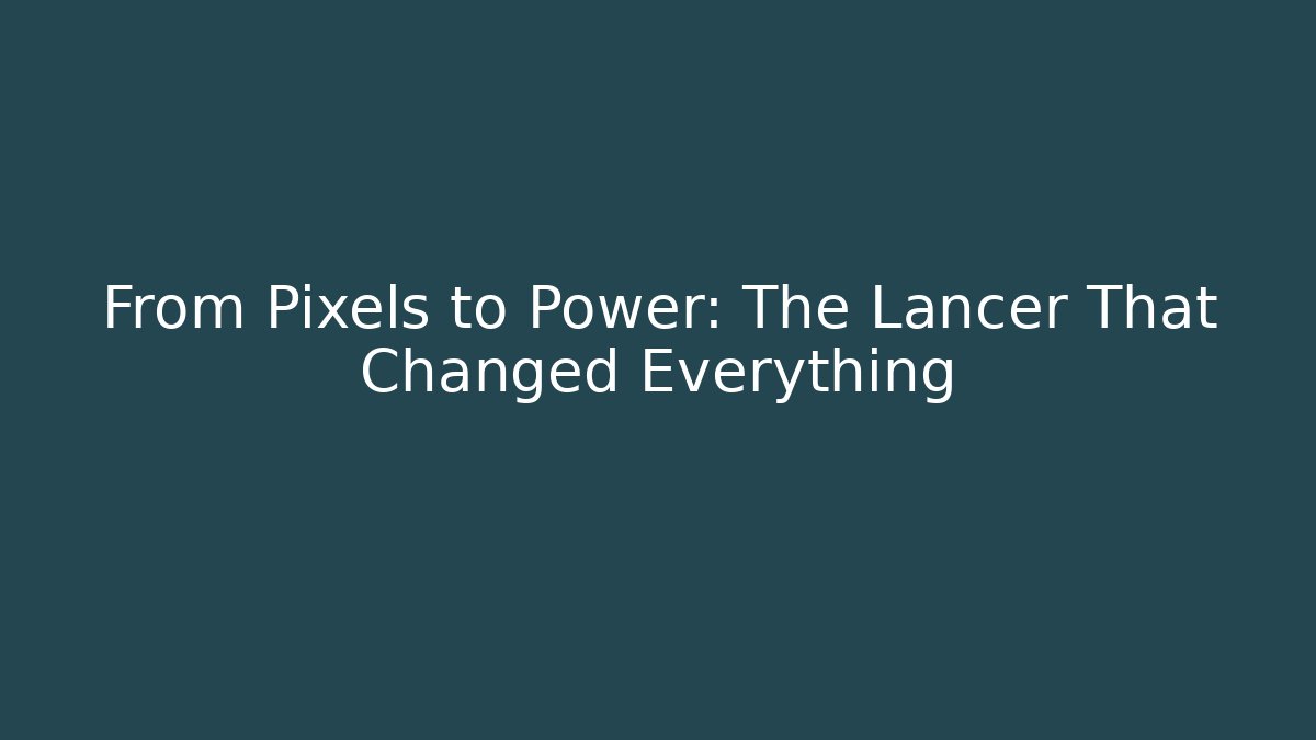 From Pixels to Power: The Lancer That Changed Everything - Critter Realm