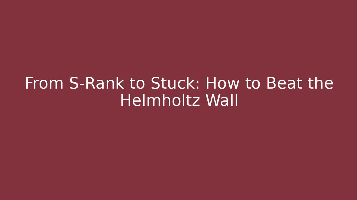 From S-Rank to Stuck: How to Beat the Helmholtz Wall