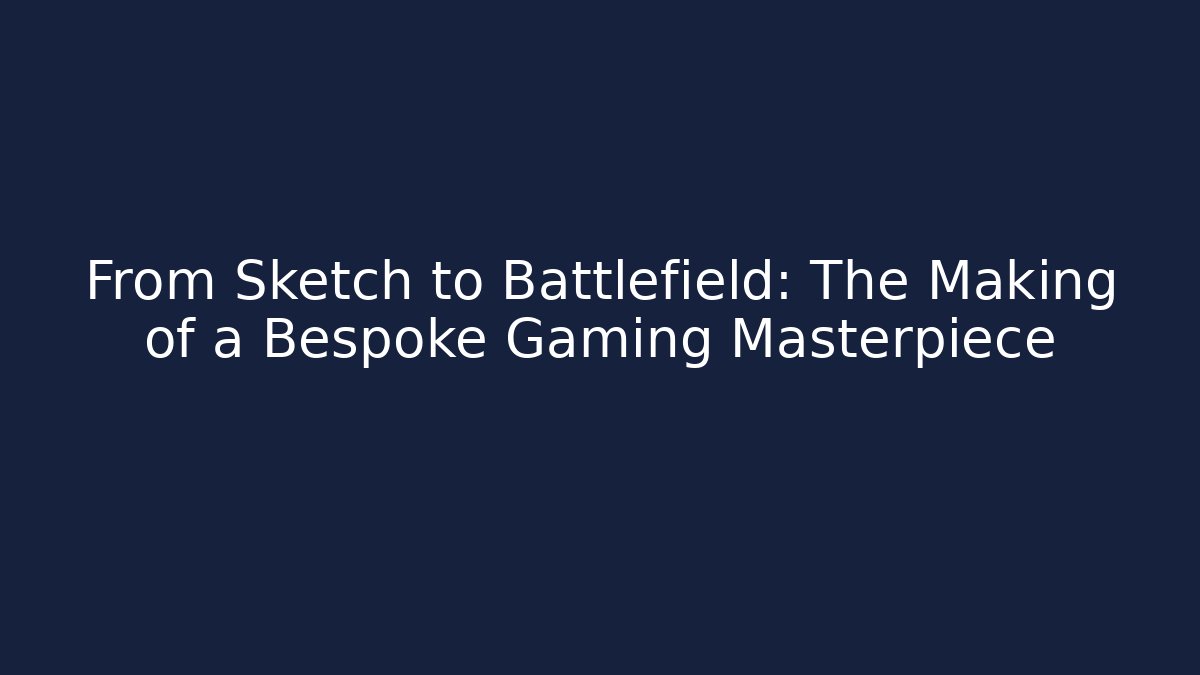 From Sketch to Battlefield: The Making of a Bespoke Gaming Masterpiece