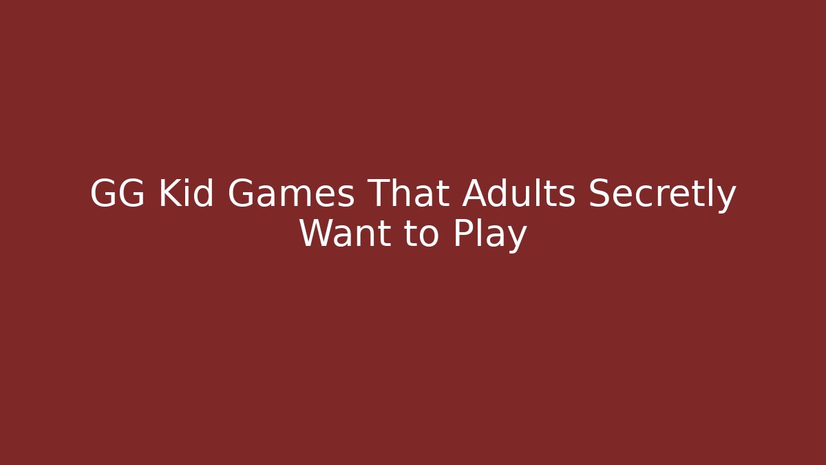 GG Kid Games That Adults Secretly Want to Play - Critter Realm