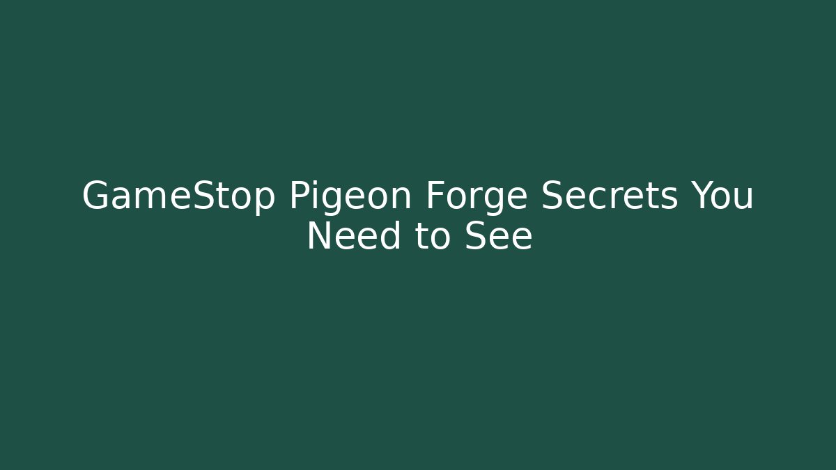 GameStop Pigeon Forge Secrets You Need to See