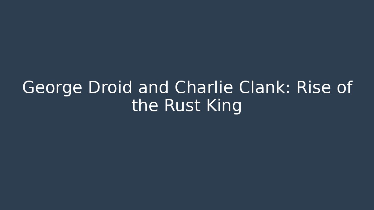 George Droid and Charlie Clank: Rise of the Rust King