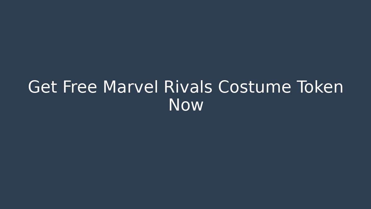 Get Free Marvel Rivals Costume Token Now - Critter Realm