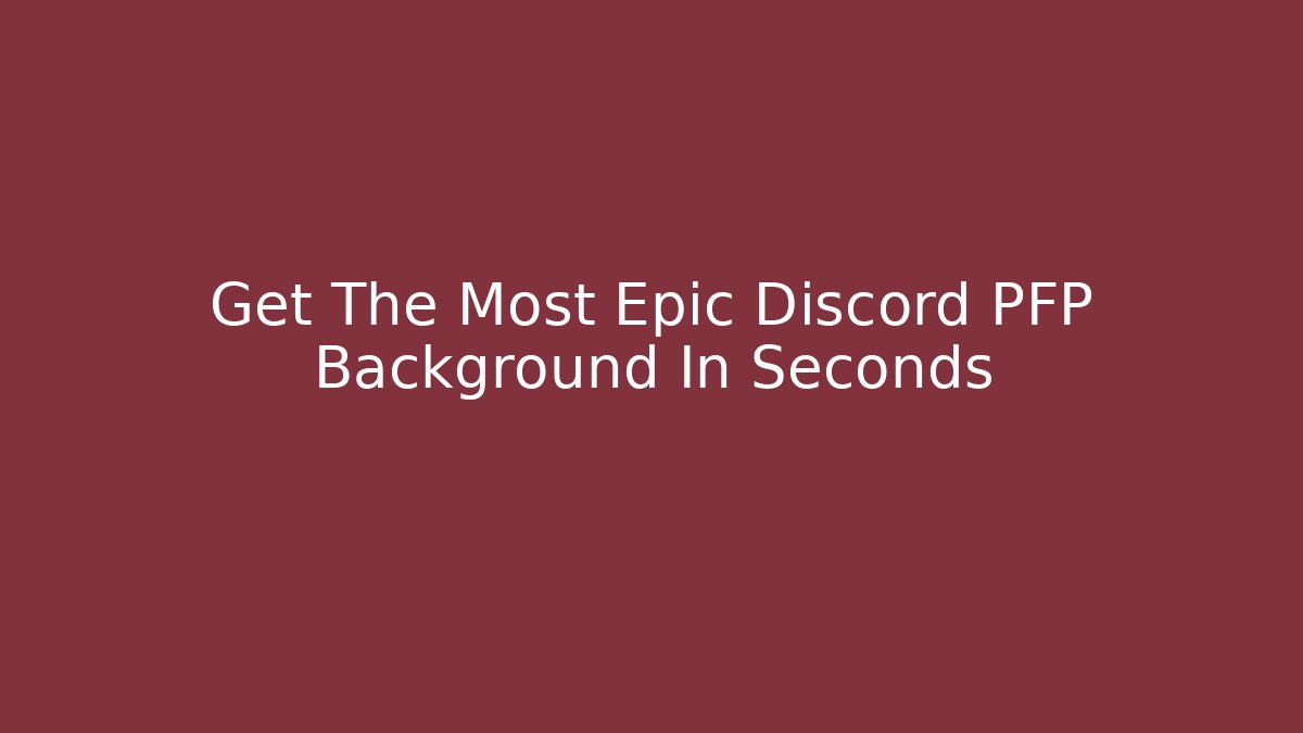 Get The Most Epic Discord PFP Background In Seconds - Critter Realm