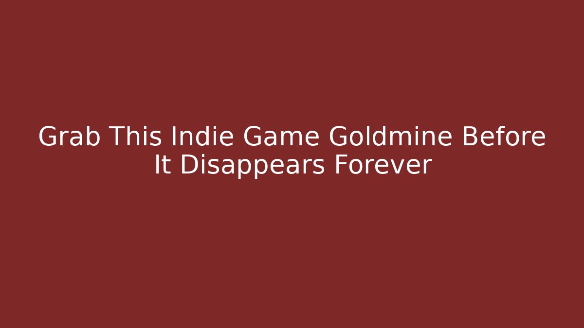 Grab This Indie Game Goldmine Before It Disappears Forever - Critter Realm