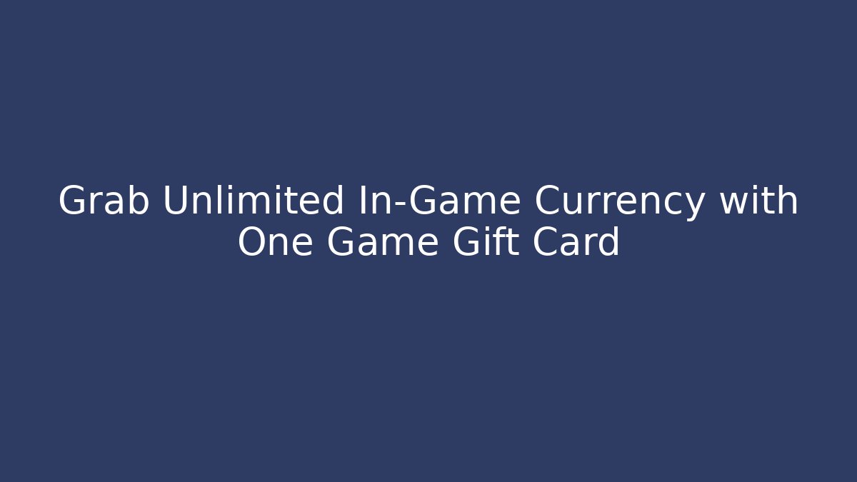 Grab Unlimited In-Game Currency with One Game Gift Card - Critter Realm