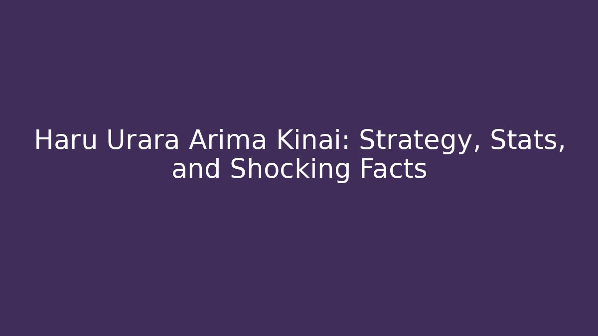 Haru Urara Arima Kinai: Strategy, Stats, and Shocking Facts