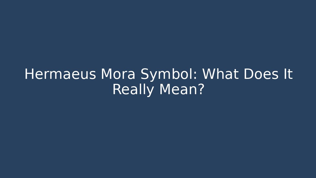 Hermaeus Mora Symbol: What Does It Really Mean?