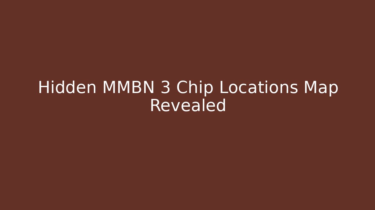 Hidden MMBN 3 Chip Locations Map Revealed - Critter Realm