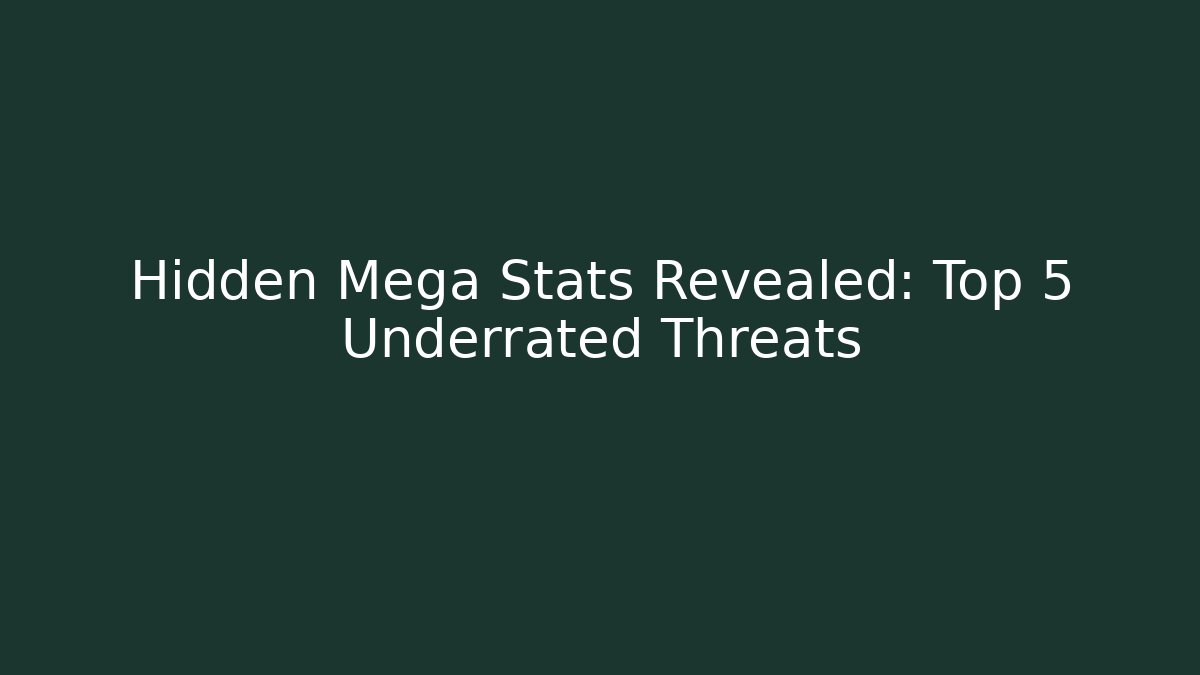 Hidden Mega Stats Revealed: Top 5 Underrated Threats