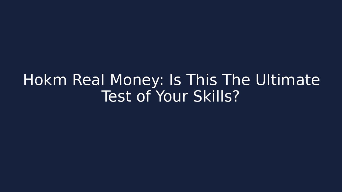 Hokm Real Money: Is This The Ultimate Test of Your Skills?