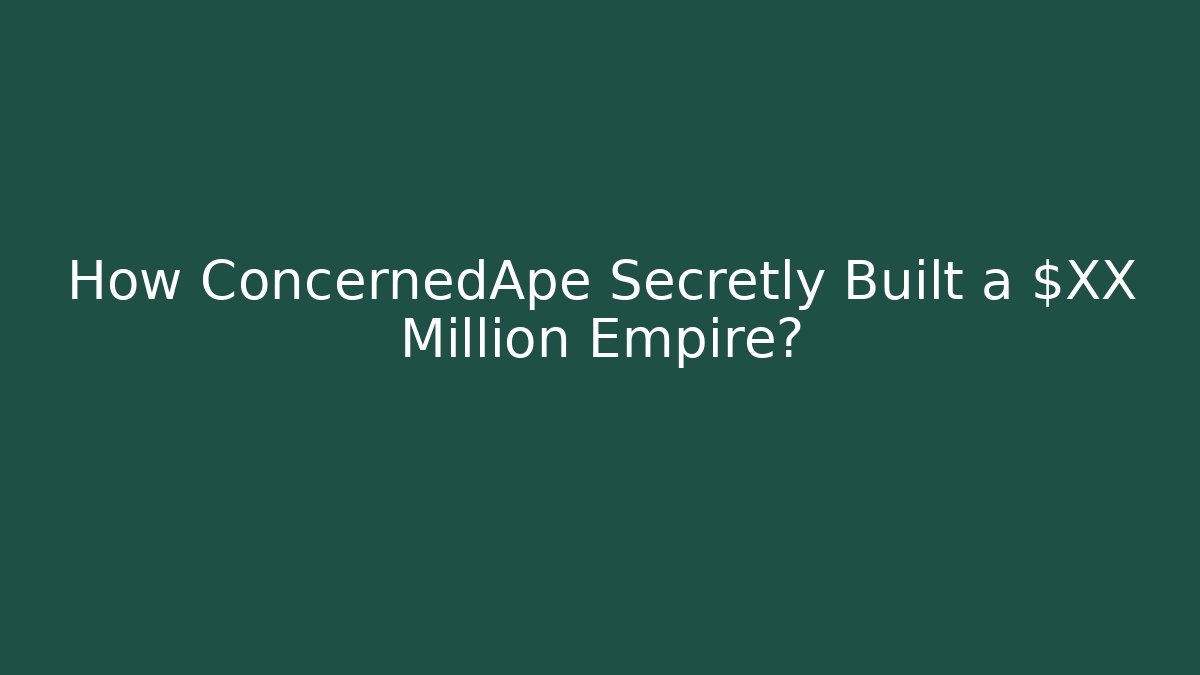 How ConcernedApe Secretly Built a $XX Million Empire? - Critter Realm