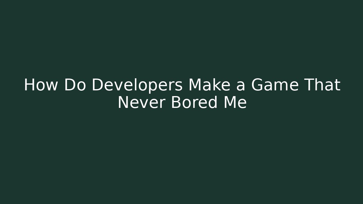 How Do Developers Make a Game That Never Bored Me - Critter Realm
