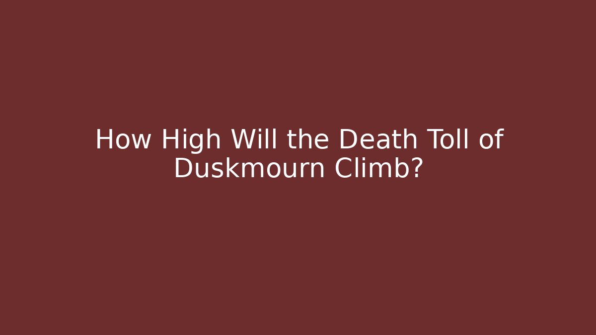 How High Will the Death Toll of Duskmourn Climb?