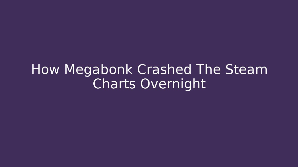 How Megabonk Crashed The Steam Charts Overnight