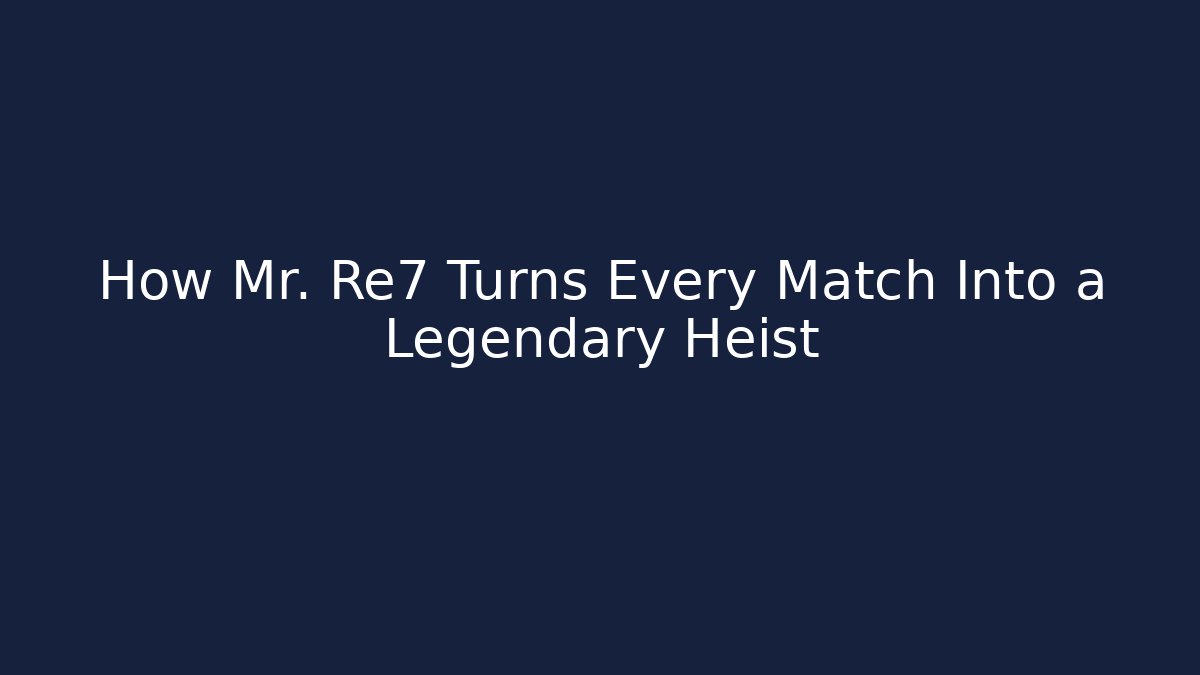 How Mr. Re7 Turns Every Match Into a Legendary Heist