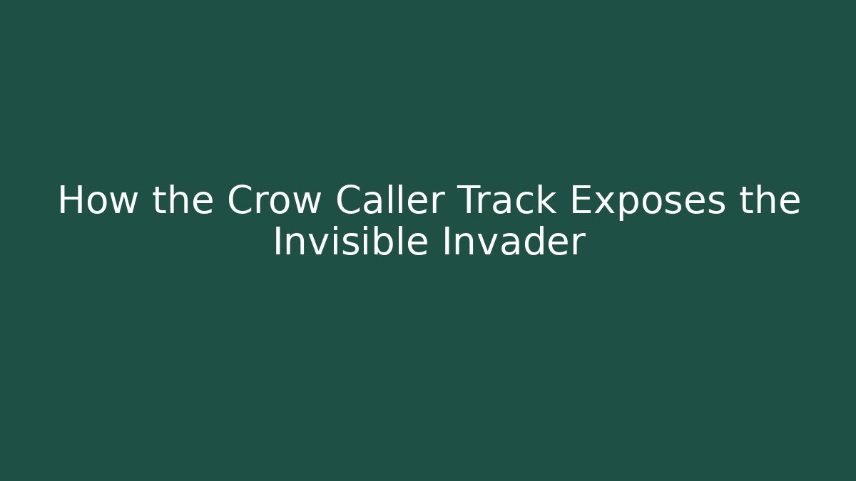 How the Crow Caller Track Exposes the Invisible Invader