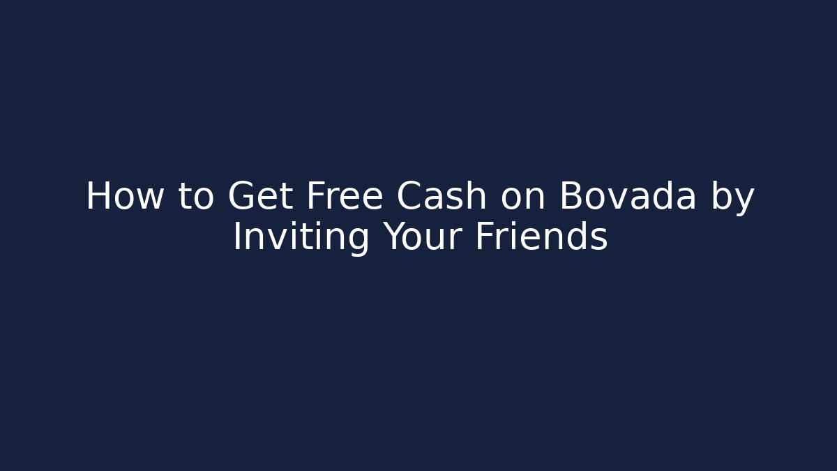 How to Get Free Cash on Bovada by Inviting Your Friends