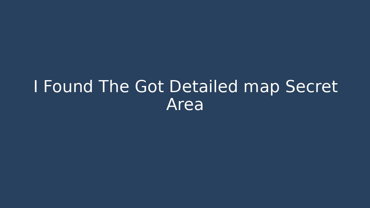 I Found The Got Detailed map Secret Area - Critter Realm