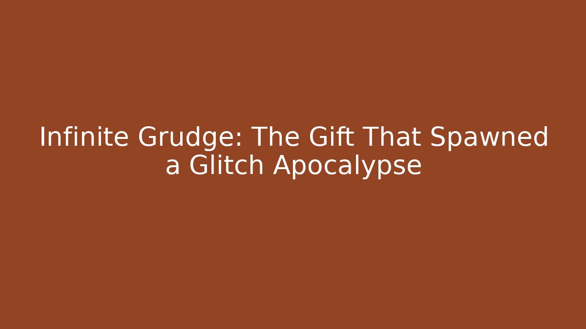 Infinite Grudge: The Gift That Spawned a Glitch Apocalypse - Critter Realm