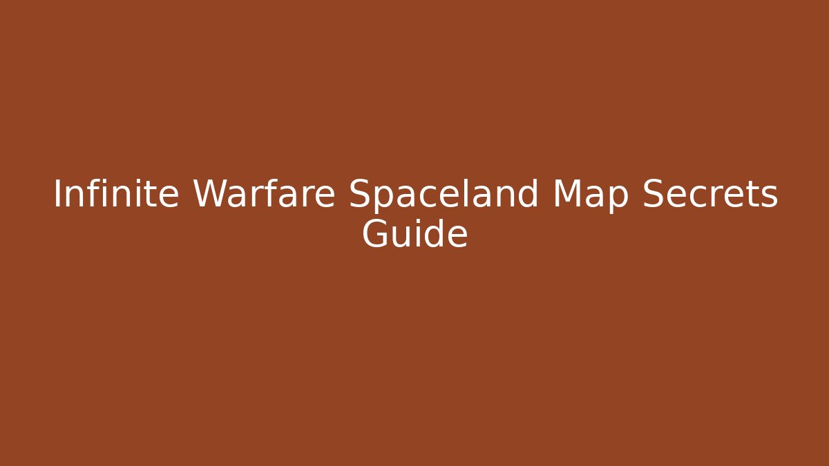 Infinite Warfare Spaceland Map Secrets Guide