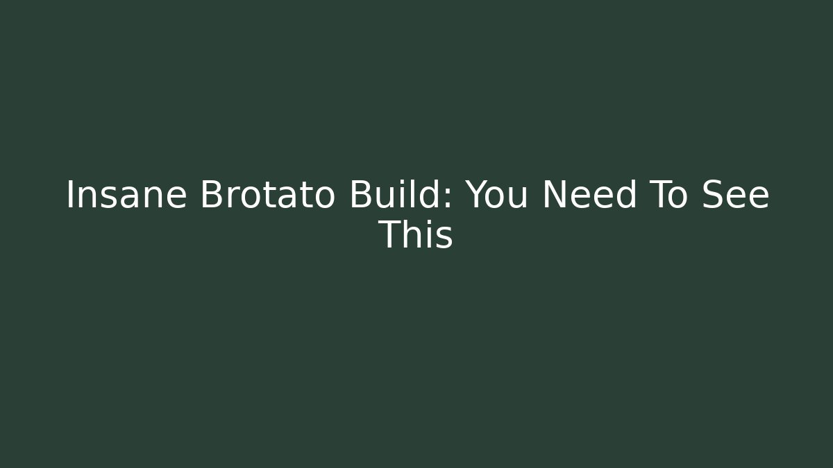 Insane Brotato Build: You Need To See This - Critter Realm
