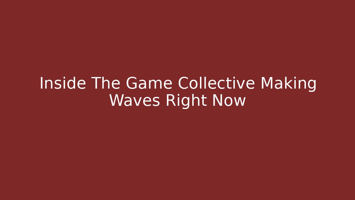 Inside The Game Collective Making Waves Right Now - Critter Realm
