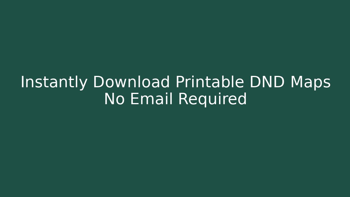 Instantly Download Printable DND Maps No Email Required - Critter Realm