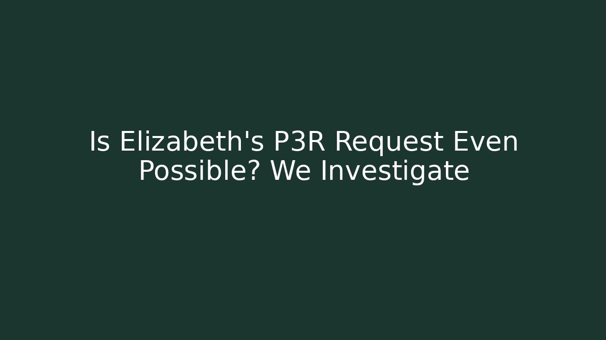 Is Elizabeth's P3R Request Even Possible? We Investigate - Critter Realm