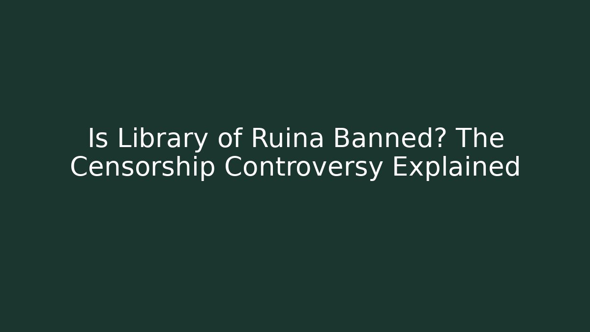Is Library of Ruina Banned? The Censorship Controversy Explained