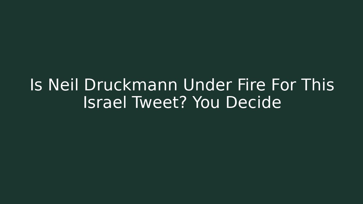 Is Neil Druckmann Under Fire For This Israel Tweet? You Decide