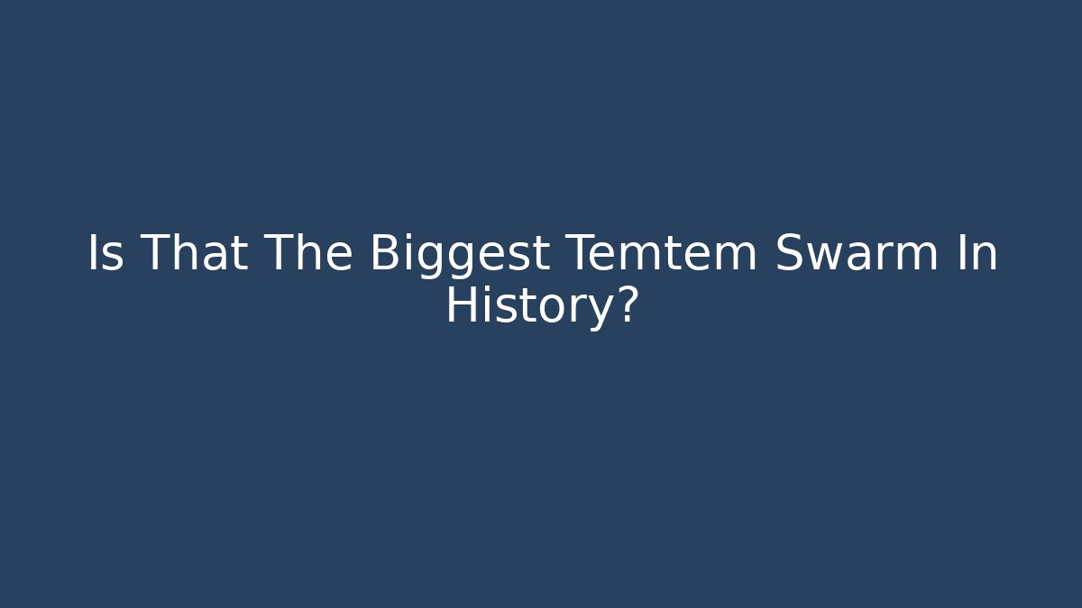 Is That The Biggest Temtem Swarm In History?