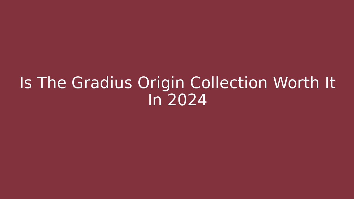 Is The Gradius Origin Collection Worth It In 2024