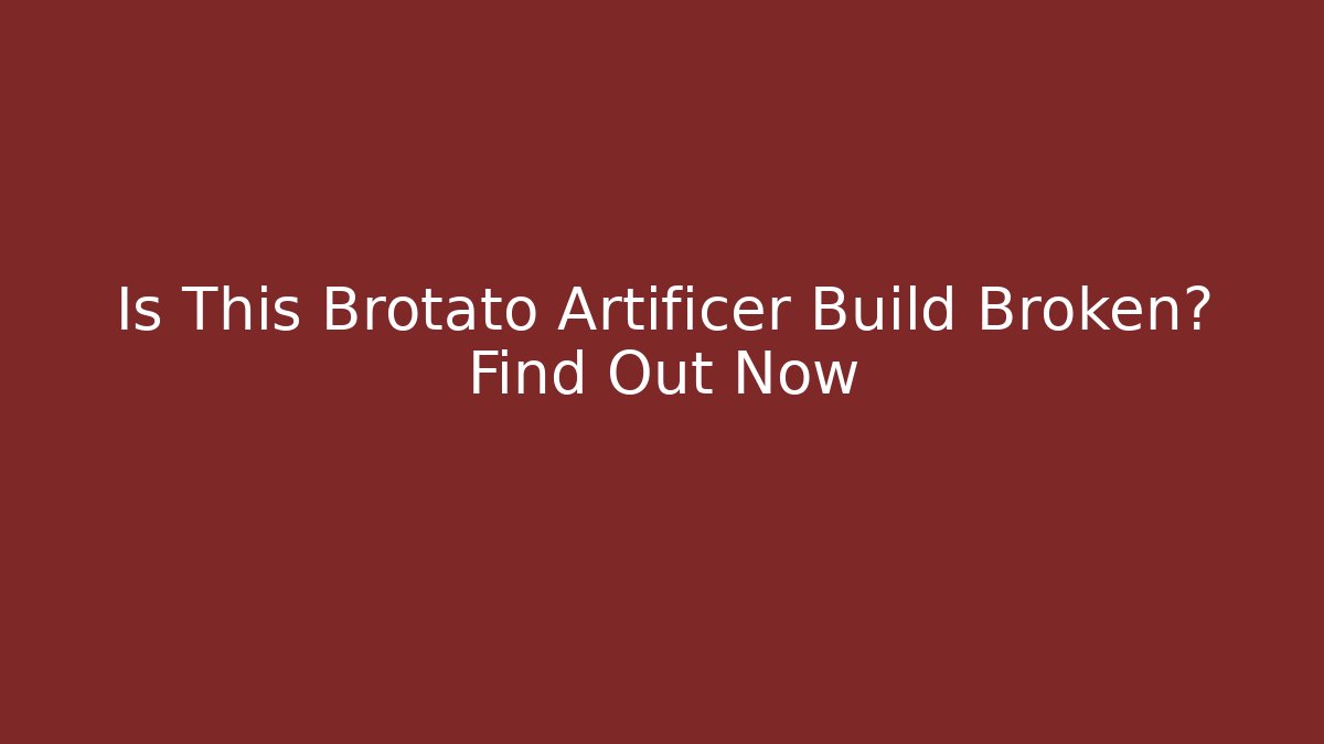 Is This Brotato Artificer Build Broken? Find Out Now