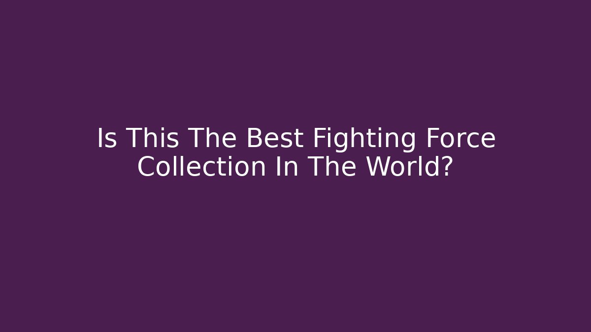 Is This The Best Fighting Force Collection In The World?