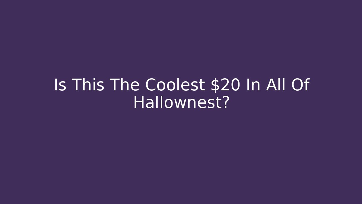 Is This The Coolest $20 In All Of Hallownest?