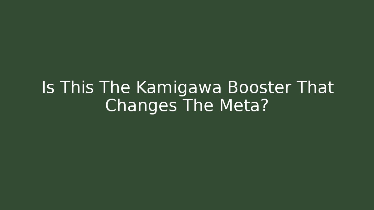 Is This The Kamigawa Booster That Changes The Meta?