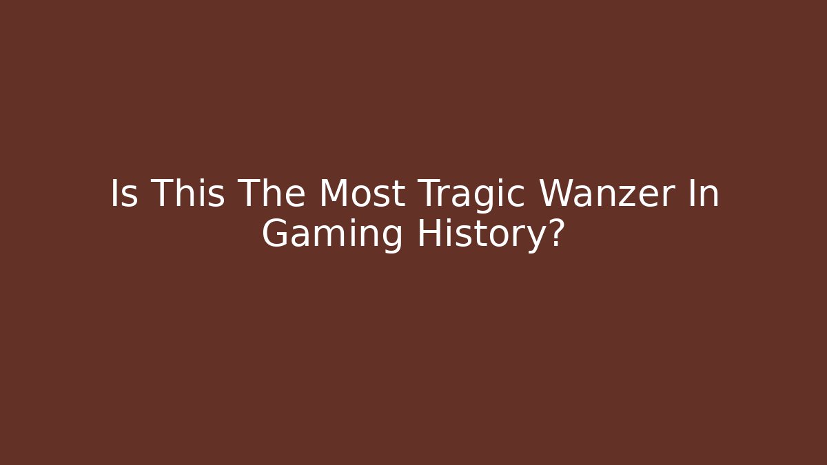 Is This The Most Tragic Wanzer In Gaming History?