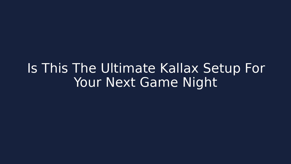 Is This The Ultimate Kallax Setup For Your Next Game Night