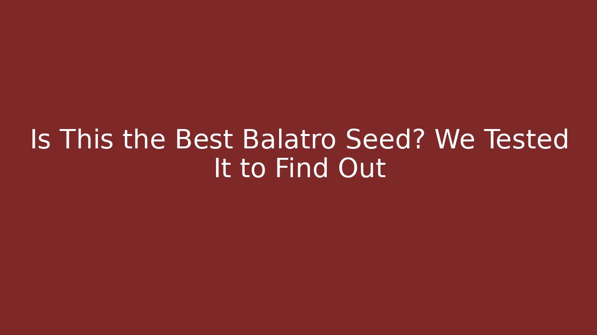 Is This the Best Balatro Seed? We Tested It to Find Out