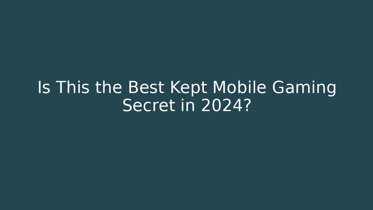 Is This the Best Kept Mobile Gaming Secret in 2024? - Critter Realm