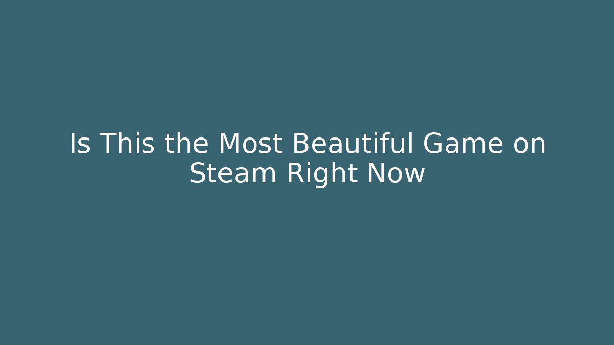 Is This the Most Beautiful Game on Steam Right Now - Critter Realm